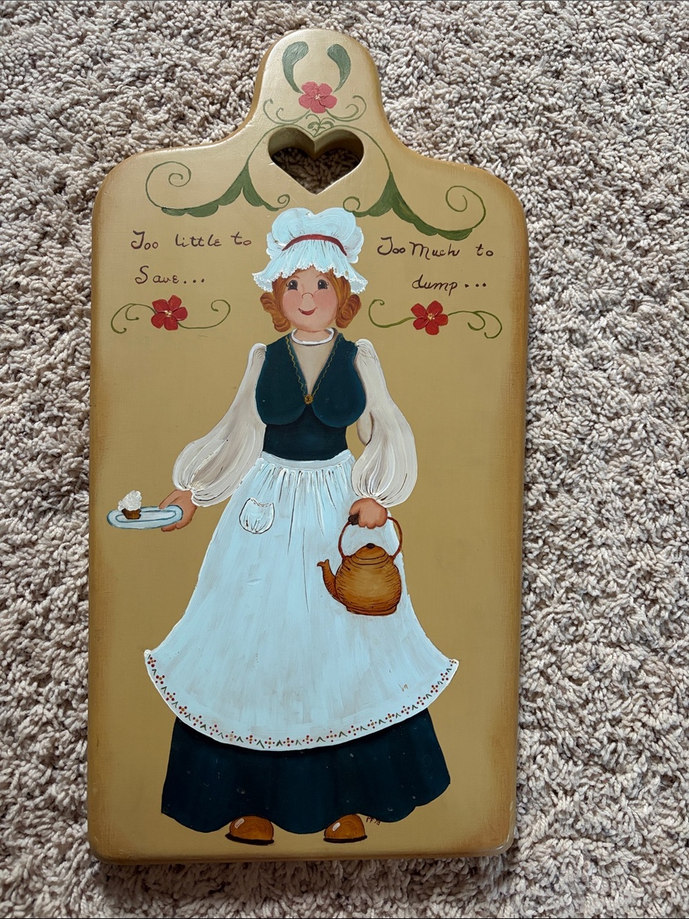 Granny Core Wooden Cutting Board Wall Decor